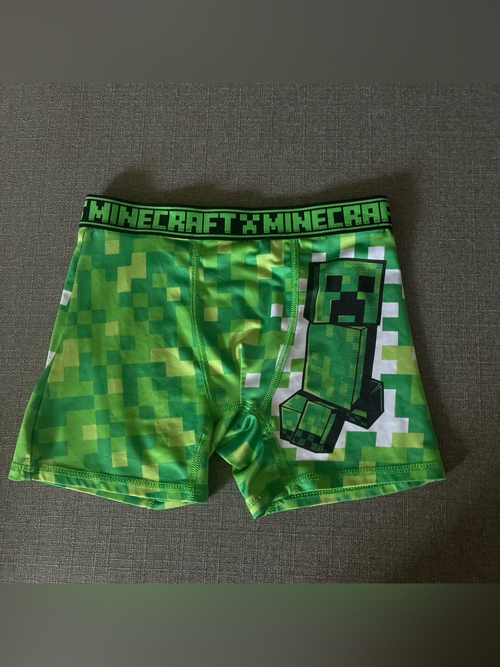 Minecraft Boys' Green Creeper Boxer Briefs